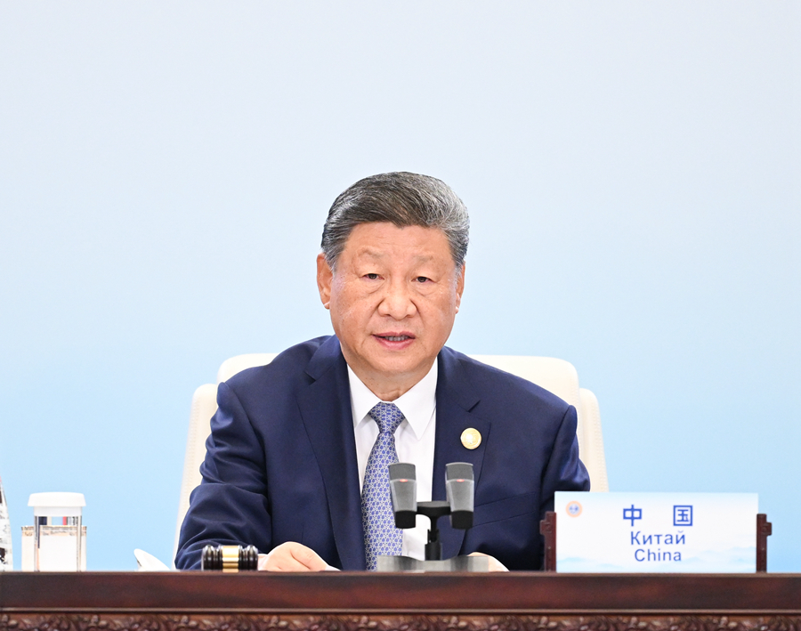 9月1日上午,上海合作组织成员国元首理事会第二十五次会议在天津梅江会展中心举行。中国国家主席习近平主持会议并发表题为《牢记初心使命 开创美好未来》的重要讲话。